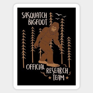 Sasquatch bigfoot official research team Sticker